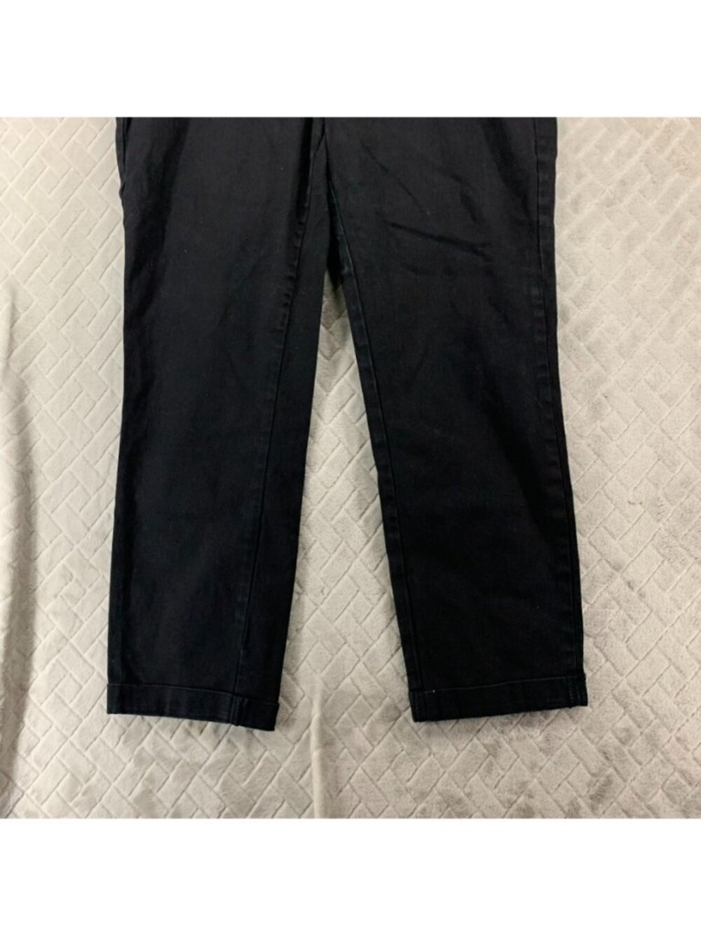 Almost Famous Jeans Womens XL Black Skinny Ankle Paper Bag High Rise Stretch - Picture 3 of 10